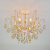 Потолочный светильник Eurosvet Rosita 10022/6 белый с золотом/ тонированный хрусталь Strotskis