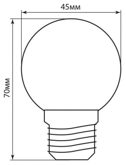 Светодиодная лампа Feron E27 1W 25116