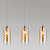 Подвесной светильник со стеклянными плафонами Eurosvet 50185/3 золото