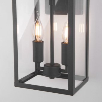 Уличный настенный светильник Elektrostandard Candle D 35150/D темно-серый