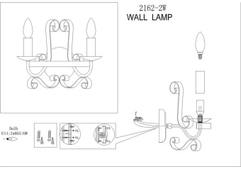 Настенный светильник Palermo 2162-2W