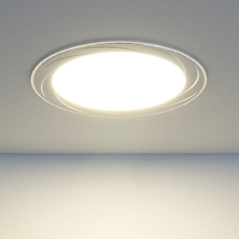 Встраиваемый светодиодный светильник DLR004 12W 4200K WH белый 12W 4690389084768