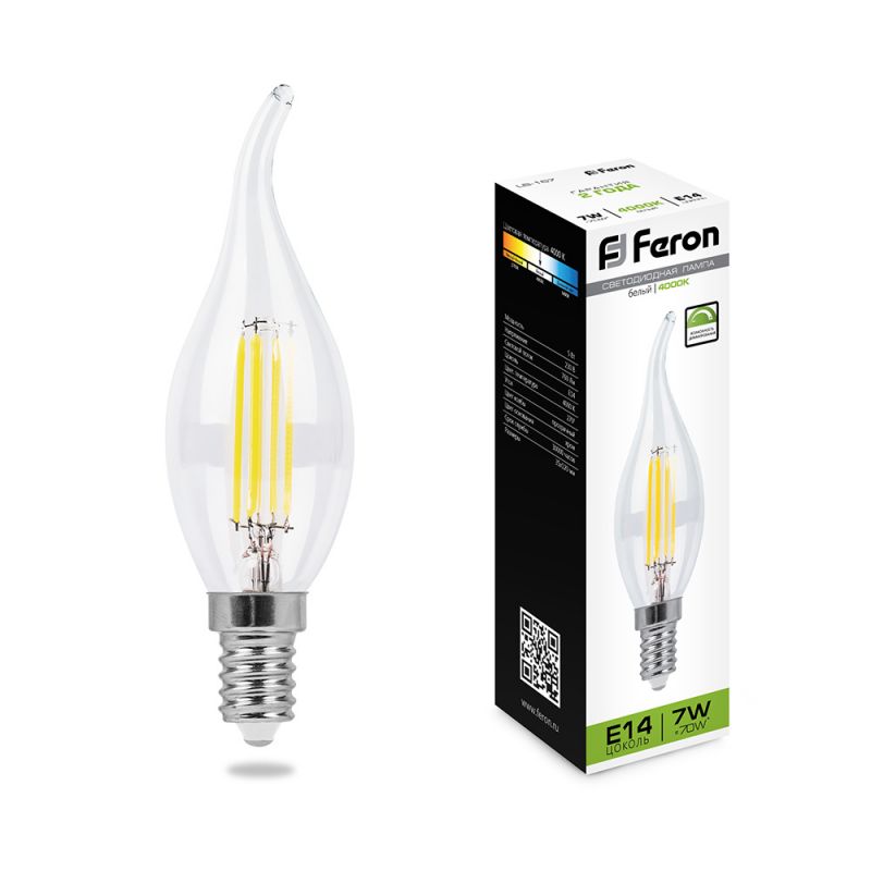 Светодиодная лампа Feron E14 7W 4000K 25873