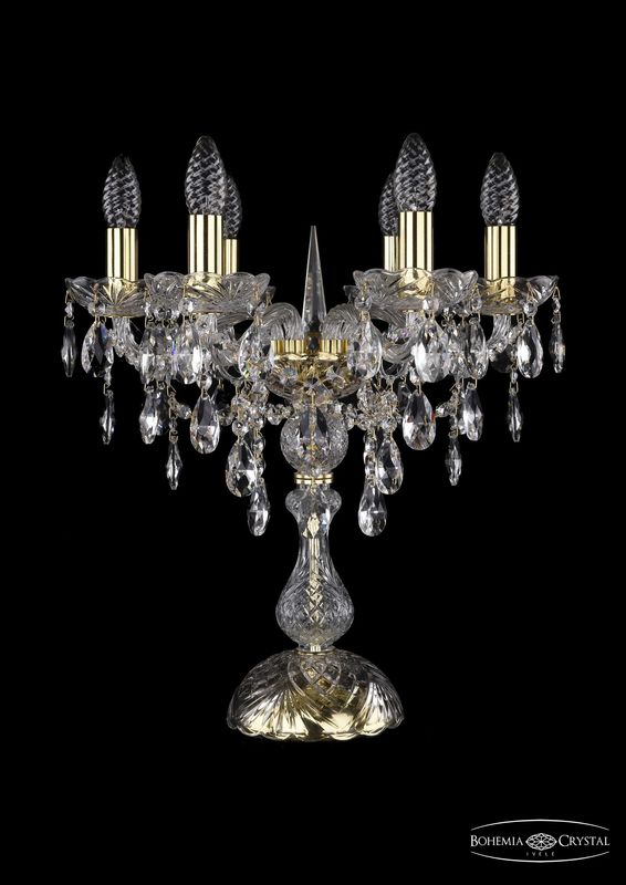 Настольная лампа Bohemia Ivele Crystal 1415L/6/141-47 G