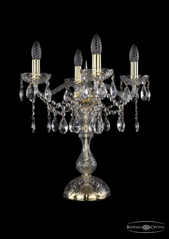 Настольная лампа Bohemia Ivele Crystal 1413L/4/141-47 G