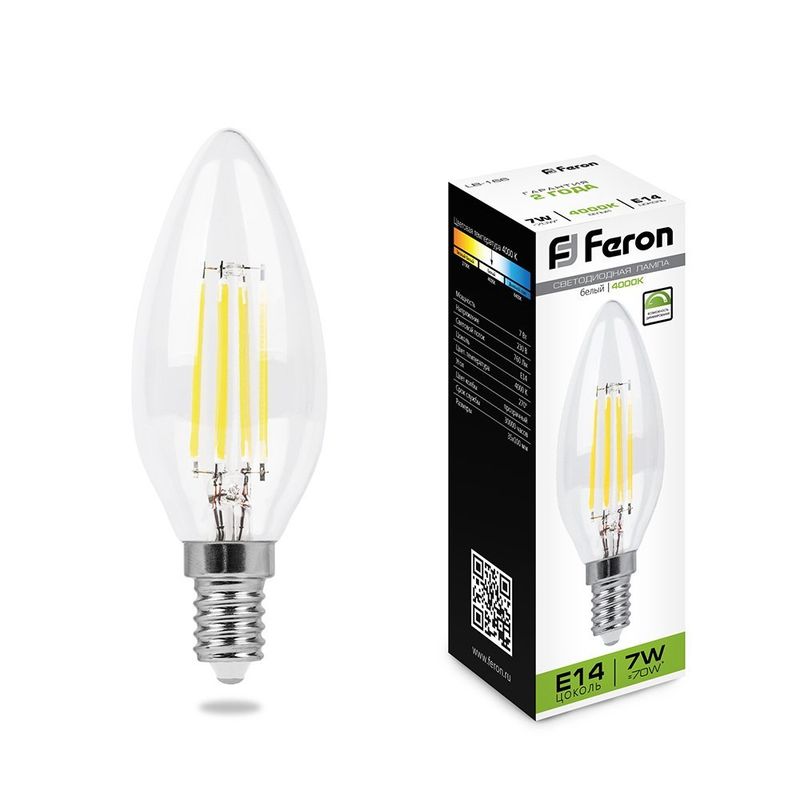 Светодиодная лампа Feron E14 7W 4000K 25871
