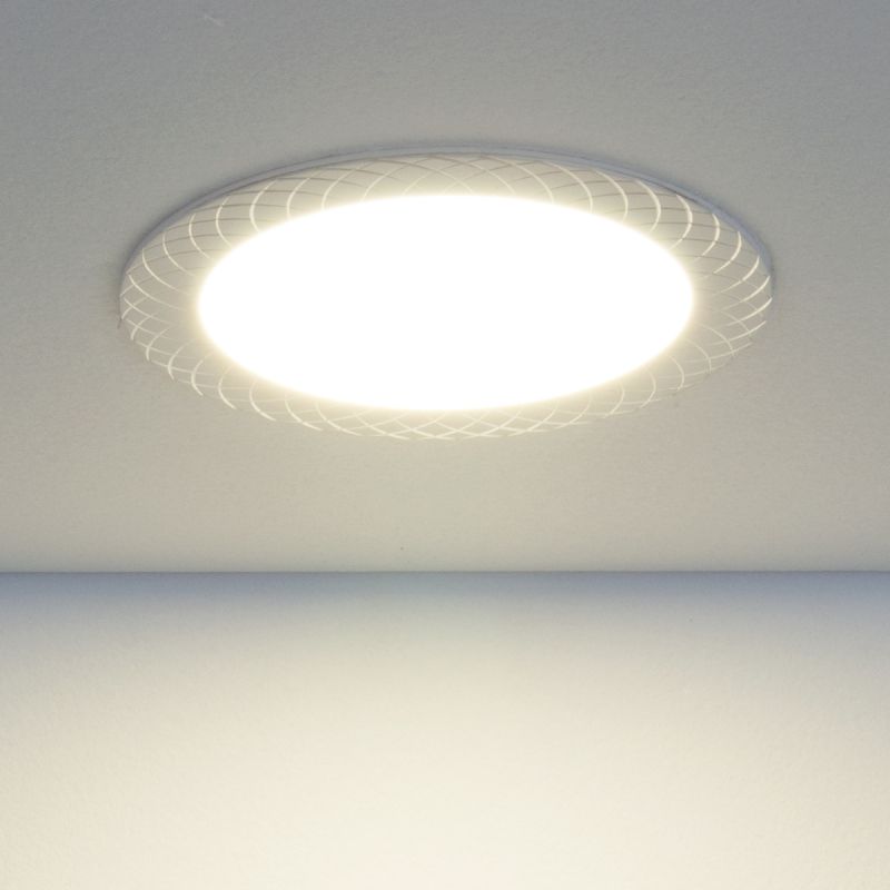 Встраиваемый светодиодный светильник DLR005 12W 4200K WH белый 12W 4690389084775
