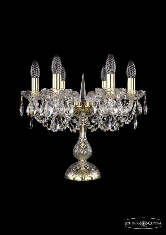 Настольная лампа Bohemia Ivele Crystal 1402L/6/141-39 G