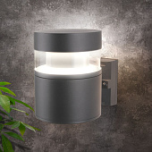 Уличный настенный светильник Elektrostandard 1530 TECHNO LED / Светильник садово-парковый серый