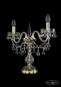 Настольная лампа Bohemia Ivele Crystal 1409L/2/141-39 G