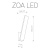 Cветильник уличный фасадный ZOA LED 9421