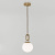 Подвесной светильник со стеклянным плафоном Eurosvet 50151/1 золото