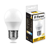 Светодиодная лампа Feron E27 7W 6400K 25483