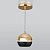 Подвесной светодиодный светильник DLS023 золото, черный