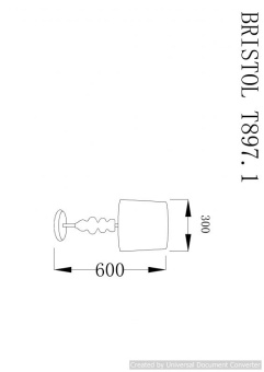 Настольная лампа BRISTOL T897.1
