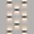 Twinky trio серый уличный настенный светодиодный светильник 1551 TECHNO LED