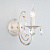 Настенный светильник Eurosvet Alda 3305/1 белый с золотом/прозрачный хрусталь Strotskis