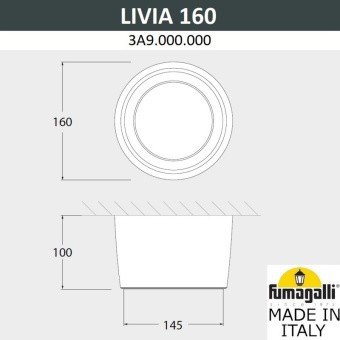 Потолочный светильник Fumagalli LIVIA 160 3A9.000.000.LXD1L