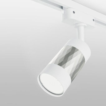 Трековый светильник однофазный Elektrostandard Mizar MRL 1007 белый/серебро