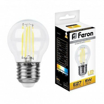 Светодиодная лампа Feron E27 5W 2700K 25581