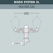 Консоль для паркового фонаря Fumagalli консоль BISSO 000.000.S20.A0