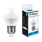 Светодиодная лампа Feron E27 9W 6400K 25806