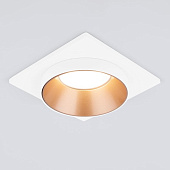 Встраиваемый точечный светильник Elektrostandard 116 MR16  белый, золото