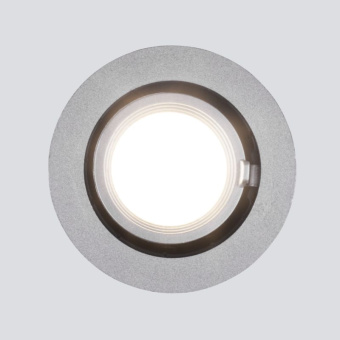 Встраиваемый точечный светодиодный светильник 9918 LED 9W 4200K серебро 9W 4690389162435