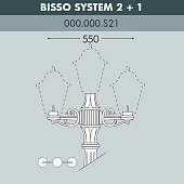 Консоль для паркового фонаря Fumagalli консоль BISSO 000.000.S21.A0
