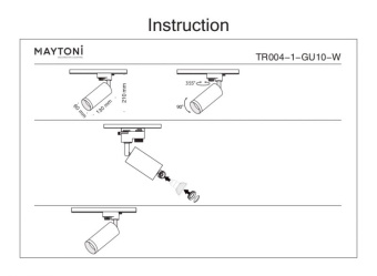 Трековый светильник Maytoni Track TR004-1-GU10-W