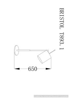 Настольная лампа BRISTOL T893.1