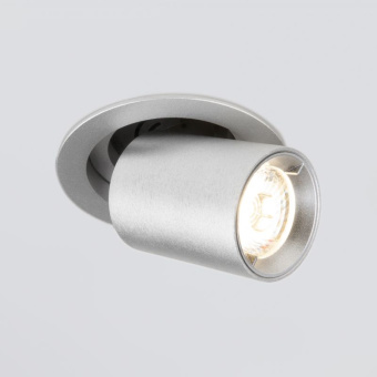 Встраиваемый точечный светодиодный светильник 9917 LED 10W 4200K серебро 10W 4690389161742