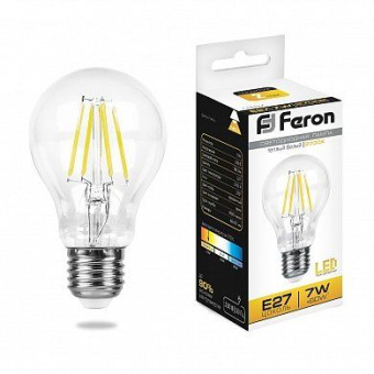 Светодиодная лампа Feron E27 7W 2700K 25569