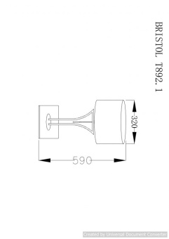 Настольная лампа BRISTOL T892.1