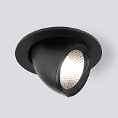 Встраиваемый точечный светодиодный светильник 9918 LED 9W 4200K черный 9W 4690389162428