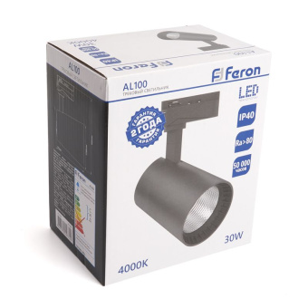 Светодиодный светильник трековый однофазный Feron AL100 41608