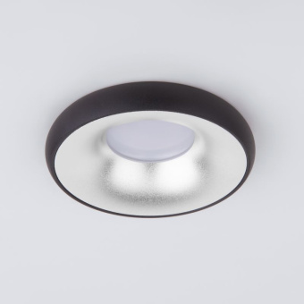 Встраиваемый точечный светильник Elektrostandard 118 MR16  черный, серебро