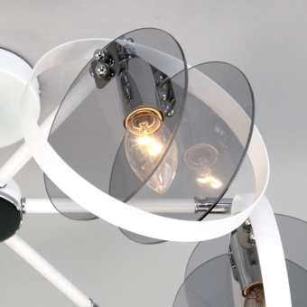 Потолочный светильник в стиле лофт Eurosvet Gallo 70121/6 хром, белый