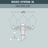Консоль для паркового фонаря Fumagalli консоль BISSO 000.000.S30.A0