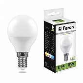 Светодиодная лампа Feron E14 9W 4000K 25802