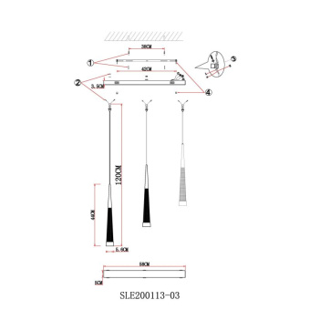 Подвесной светильник Evoluce ORPELO SLE200113-03