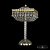 Настольная лампа Bohemia Ivele Crystal 19012L4/25IV G