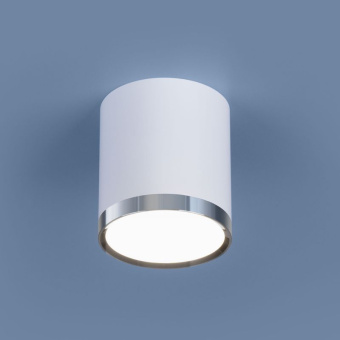 Накладной акцентный светодиодный светильник DLR024 6W 4200K белый матовый 6W 4690389110368