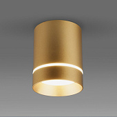 Накладной светодиодный светильник DLR021 9W 4200K золото матовый 9W 4690389041181