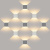 Winner серый уличный настенный светодиодный светильник 1548 TECHNO LED